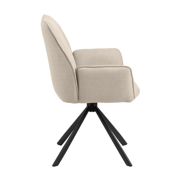 Bézs kárpitozott karfás étkezőfotel szett 2 db-os Glenda – Actona-image-3