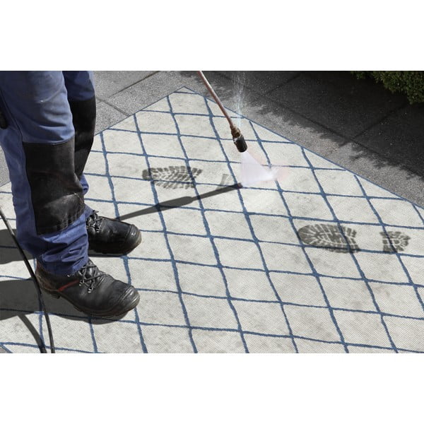 Malaga kék-krémszínű kültéri szőnyeg, 120 x 170 cm - NORTHRUGS-image-1