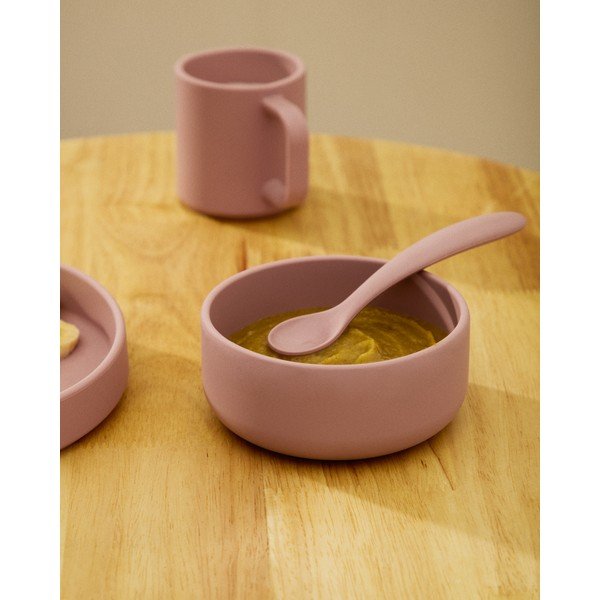 Szilikon gyerek étkészlet 2 db-os Lili – Kave Home-image-1