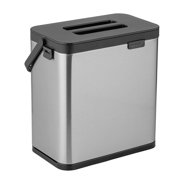 Matt ezüstszínű komposztálható hulladék gyűjtő 3 l Colin – Wenko