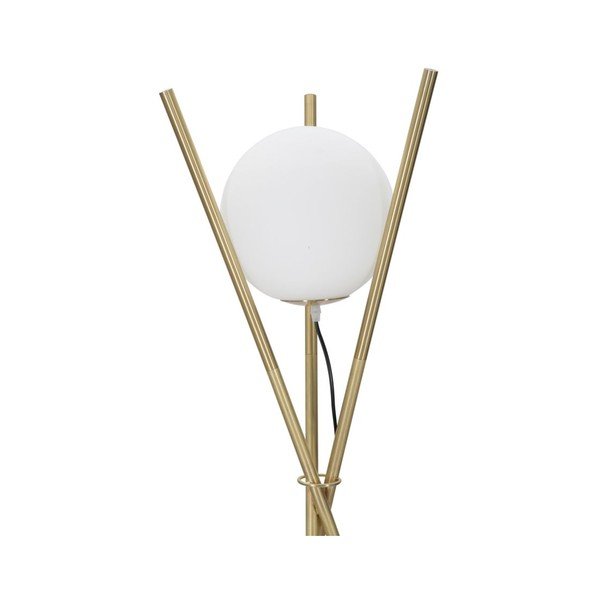 Fehér-aranyszínű állólámpa üveg búrával (magasság 155 cm) Glamy – Mauro Ferretti-image-1
