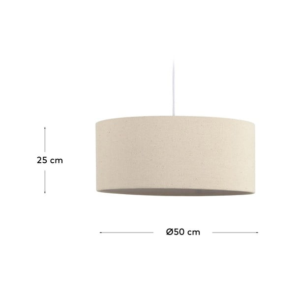 Krémszínű lámpabúra ø 50 cm Nazli – Kave Home-image-4