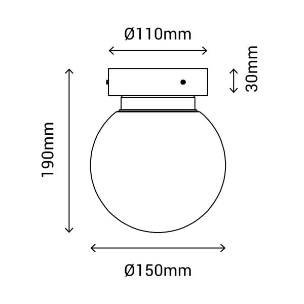 Sena bronzszínű mennyezeti lámpa, ø 15 cm - SULION-image-2