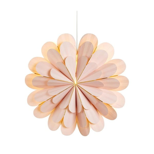 Rózsaszín függő karácsonyi fénydekoráció Marigold – Markslöjd