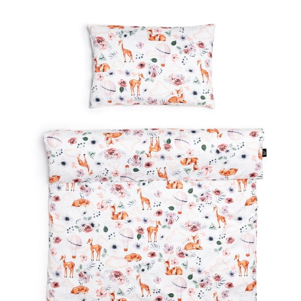 Pamut gyerek ágyneműhuzat kiságyba 135x100 cm Nature - ESECO-image-1