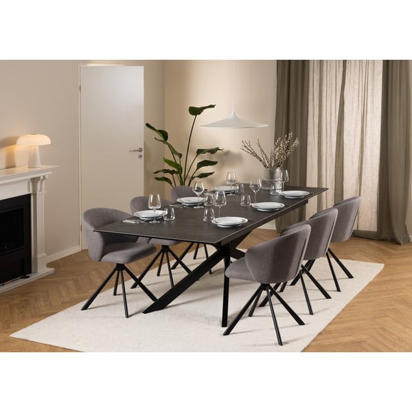 Kerámia bővíthető étkezőasztal 100x240 cm Irwine – Actona-image-2