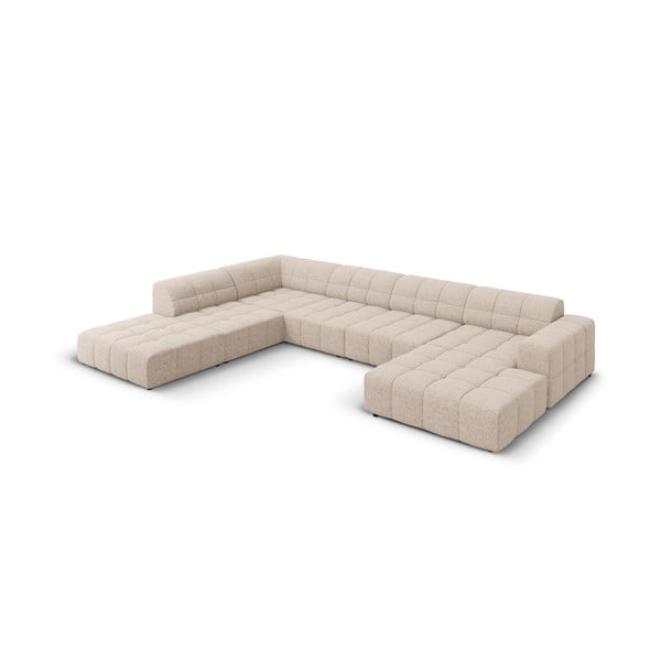 Bézs sarokkanapé (bal oldali-U alakú) Chicago – Cosmopolitan Design-image-3