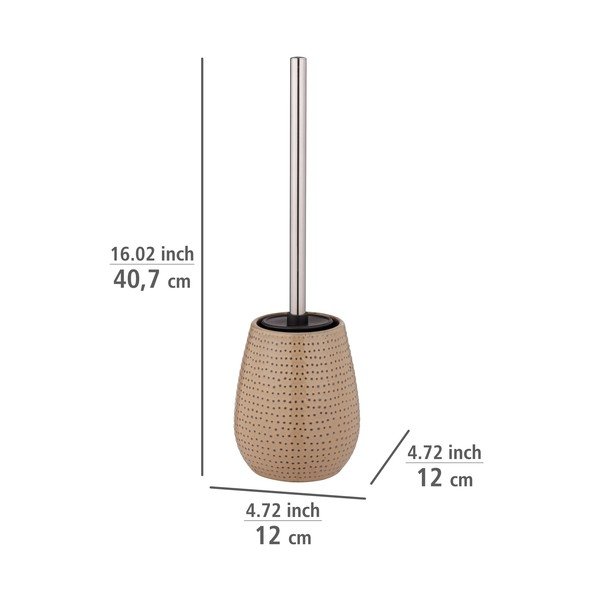 Bézs kerámia wc-kefe Bellante - Wenko-image-2