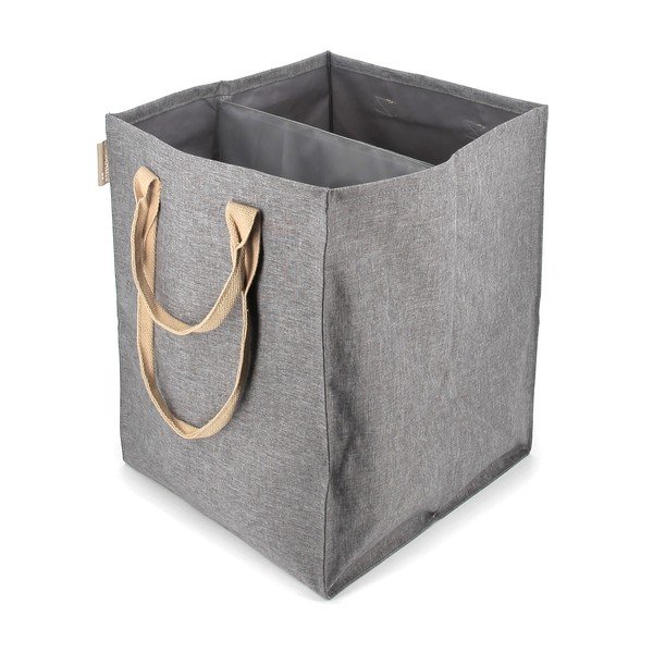 Szürke textil szennyeskosár 71 l Laundry Hub Tweed duplo – Rolser