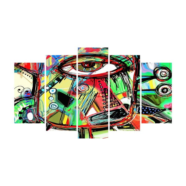 Abstract Eye többrészes vászonkép