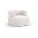 Fehér buklé fotel Jenny – Micadoni Home