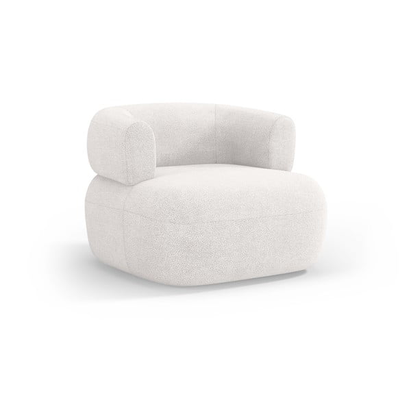 Fehér buklé fotel Jenny – Micadoni Home