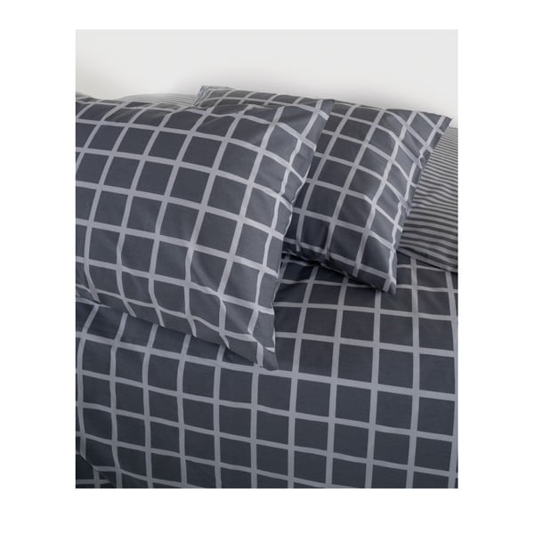 Szürke kétszemélyes-hosszabbított renforcé pamut ágyneműhuzat 240x220 cm Linear Calm Geometric – Mila Home Luxury-image-4