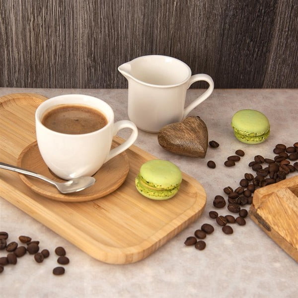 Fehér porcelán csésze szett 6 db-os 125 ml Whiteline – Orion-image-1