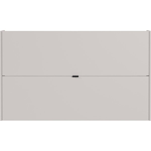 Krémszínű billenő ajtós-függő cipőtartó tölgyfa dekorral 140x83x18 cm Ameca – Germania-image-2