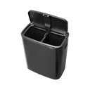 Sötétszürke acél érintésre nyíló szelektív szemetes 60 l Bo Touch Bin – Brabantia