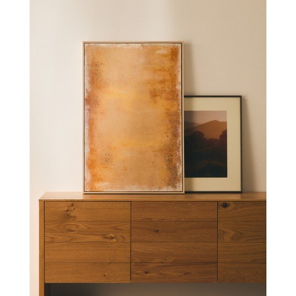 Kézzel festett keretezett-vászon kép 60x90 cm Selnar – Kave Home-image-2