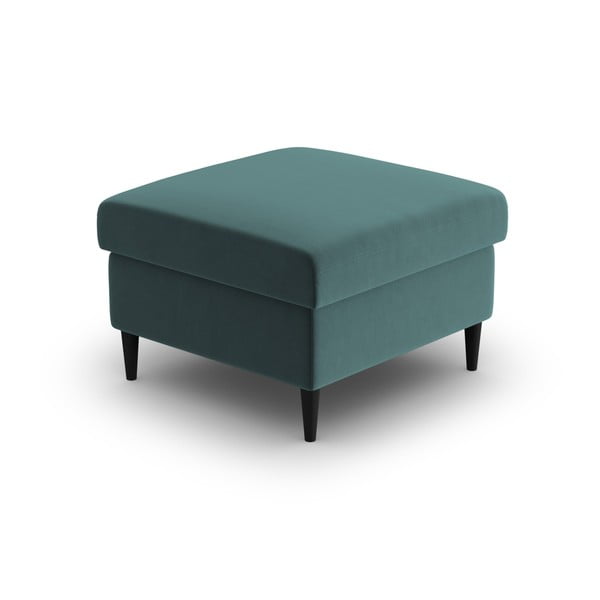 Petróleum színű bársony lábtartó Kyoto – Cosmopolitan Design-image-2