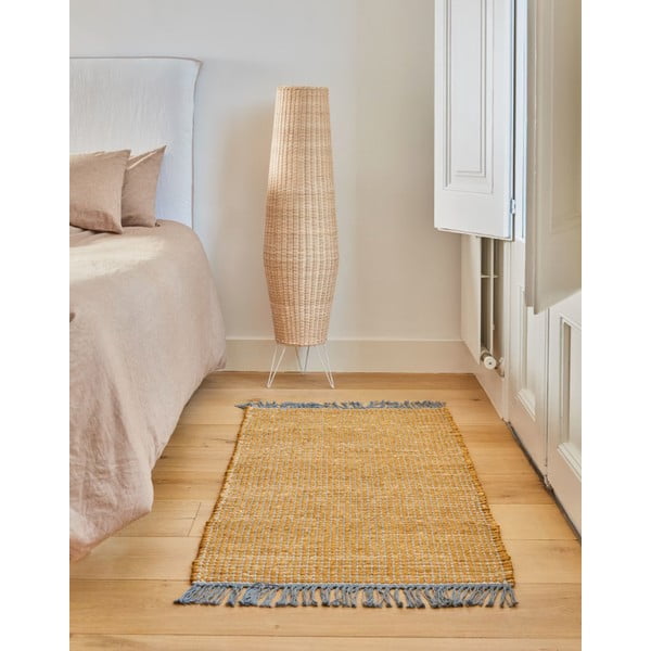 Natúr színű rattan állólámpa rattan búrával (magasság 120 cm) Kamaria – Kave Home-image-1
