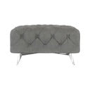 Szürke bársony lábtartó Chelsea – Ropez