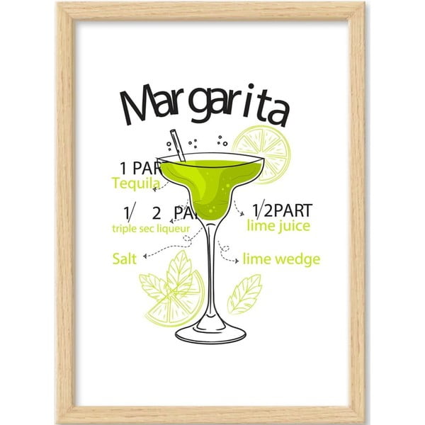 Keretezett poszter 40x55 cm Margarita – Wallity
