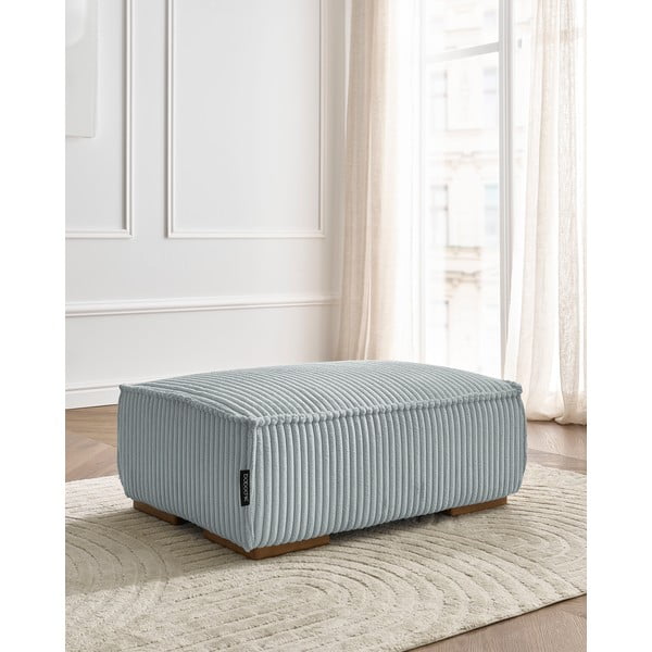 Világosszürke kordbársony lábtartó Chelsea – Bobochic Paris-image-1