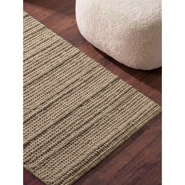 Bézs kézi szövésű gyapjú futószőnyeg 80x250 cm Camden Parker – Ted Baker-image-2