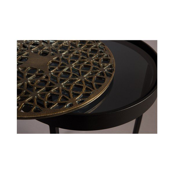 Sari fém tárolóasztal, ⌀ 33 cm - Dutchbone-image-4