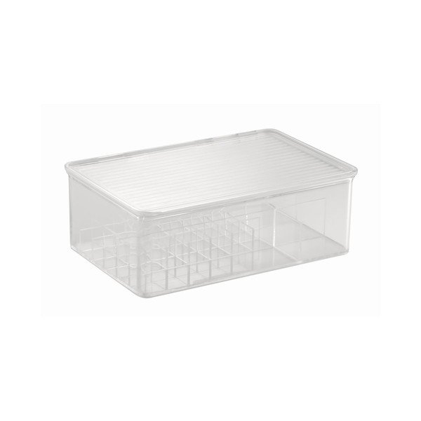 Clarity Lipstick & Cosmetic Box kozmetikum rendszerező, 27,5 x 18,5 x 9,5 cm - InterDesign-image-1