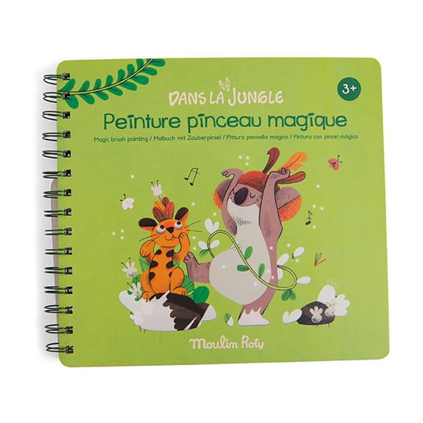 Vízfestő könyv Dans la Jungle - Moulin Roty-image-1