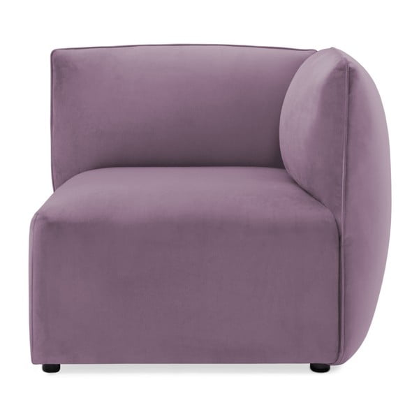 Velvet Cube lila kanapé, jobboldali sarokelem - Vivonita