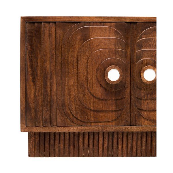 Sötét natúr színű mangófa komód 40x75x116 cm Sangar – Premier Housewares-image-4