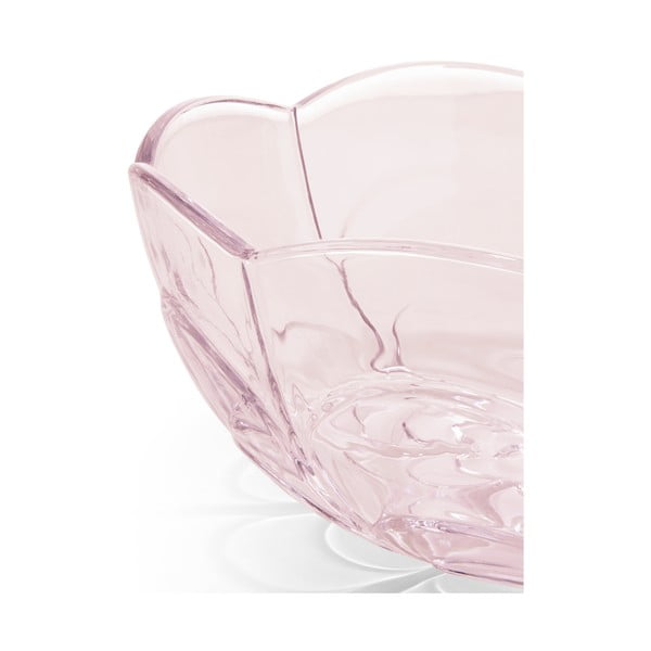 Világos rózsaszín üveg tálka ø 23 cm Lily – Holmegaard-image-2