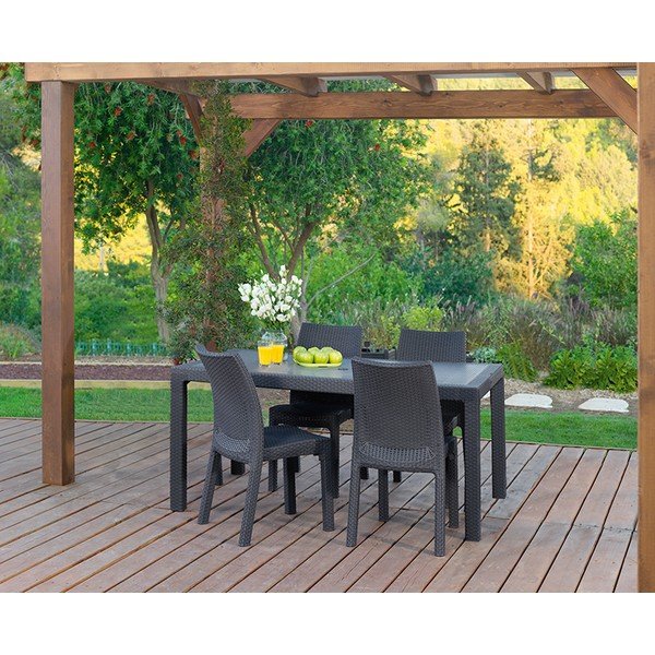 Kerti étkezőasztal 94.5x160.5 cm Melody – Keter-image-1