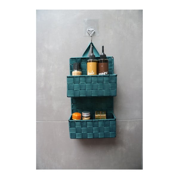 Bristol zöld kétszintes fali tároló - Compactor-image-1