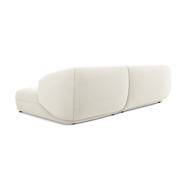 Fehér bársony sarokkanapé (jobb oldali) Moana – Makamii-image-2