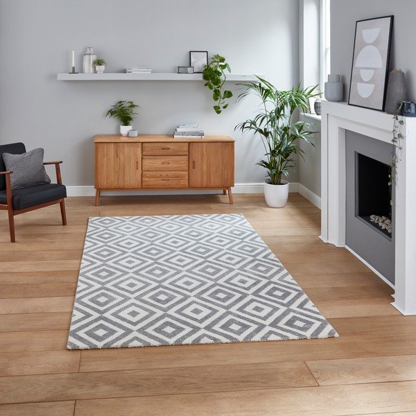 Brooklyn Dice szürke szőnyeg, 160 x 220 cm - Think Rugs-image-1