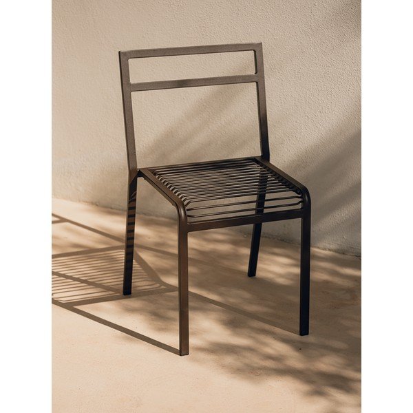 Sötétbarna fém kerti szék Oto – noo.ma-image-1