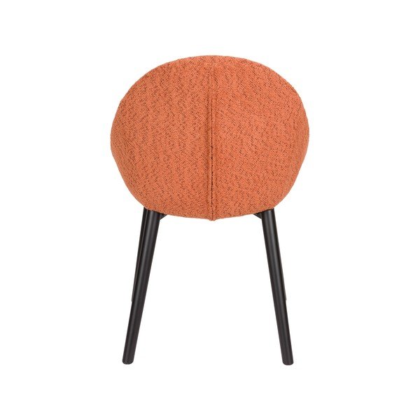 Narancssárga kárpitozott étkezőfotel Fenna – Dutchbone-image-3
