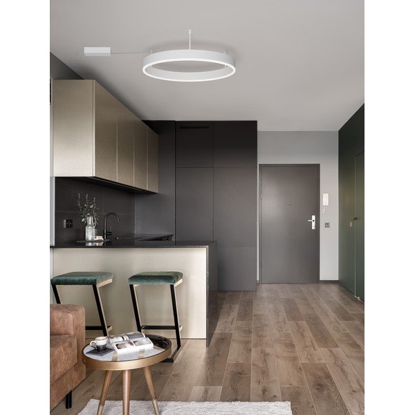 Matt fehér alumínium LED dimmelhető mennyezeti lámpa Motif – Nova Luce-image-1
