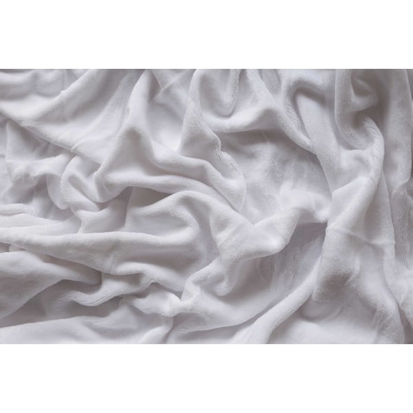 Fehér gumis mikroplüss lepedő 180x200 cm – Jerry Fabrics-image-3