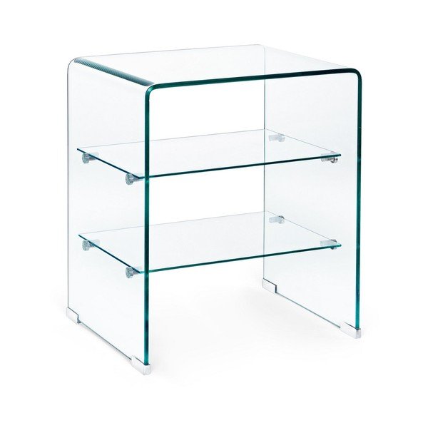 Üveg tárolóasztal 40x50 cm Iride – Bizzotto-image-2