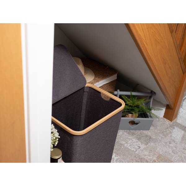 Textil szennyeskosár 70 l Bamboo – Addis-image-3