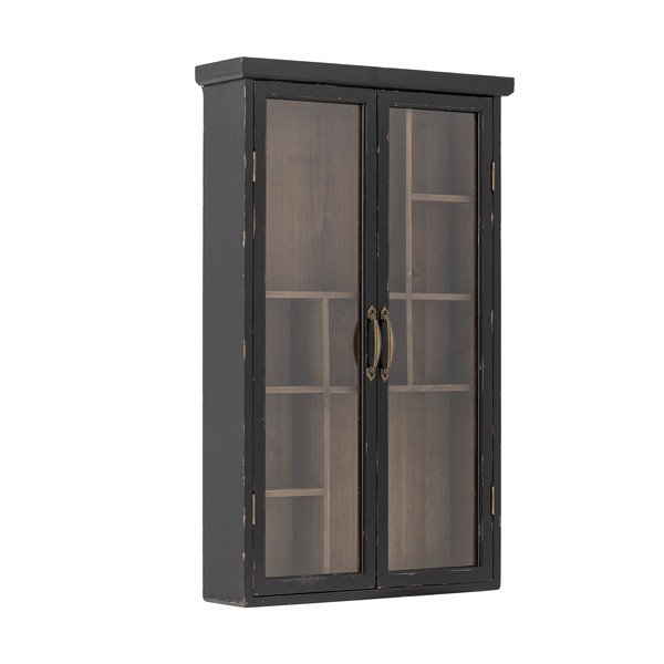 Fekete jegenyefenyő függő tálalószekrény 50x80x14 cm Hazem – Bloomingville-image-2