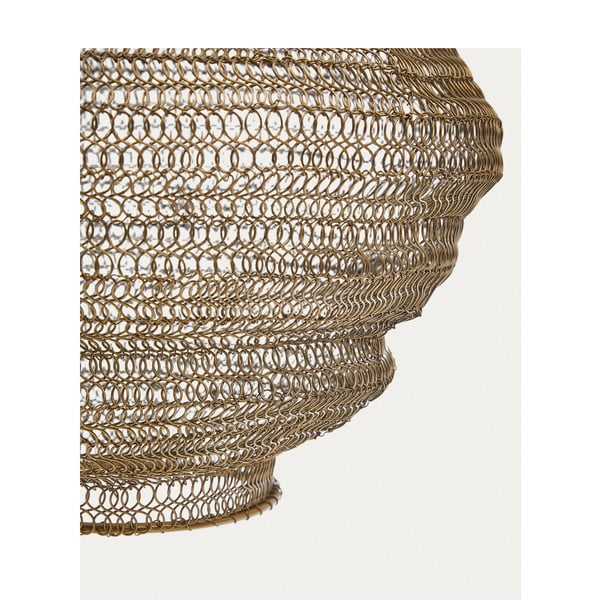 Aranyszínű függőlámpa fém búrával ø 30 cm Sarraco – Kave Home-image-4