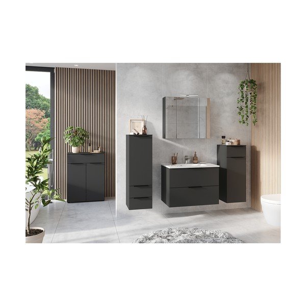 Antracitszürke fürdőszobai bútor szett Crandon – Germania-image-1