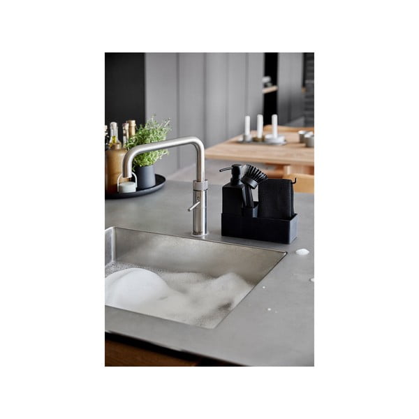 Fekete műanyag-szilikon mosogatóeszköz tartó Singles – Zone-image-1