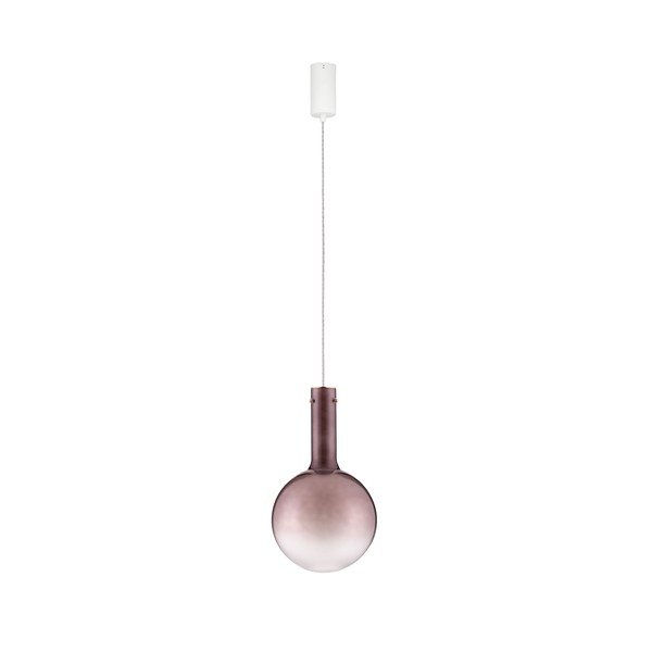 Barna üveg LED dimmelhető függőlámpa ø 25 cm Nostos – Nova Luce