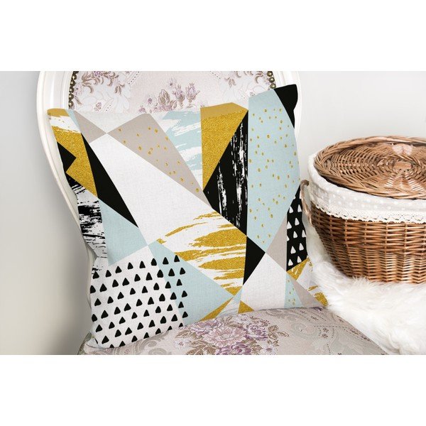 Liandnse Modern Geometric Sekiller pamutkeverék párnahuzat, 45 x 45 cm - Minimalist Cushion Covers-image-1