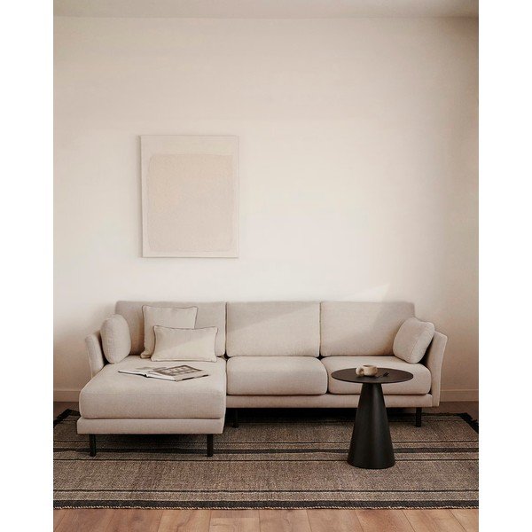 Krémszínű sarokkanapé Gilma – Kave Home-image-1